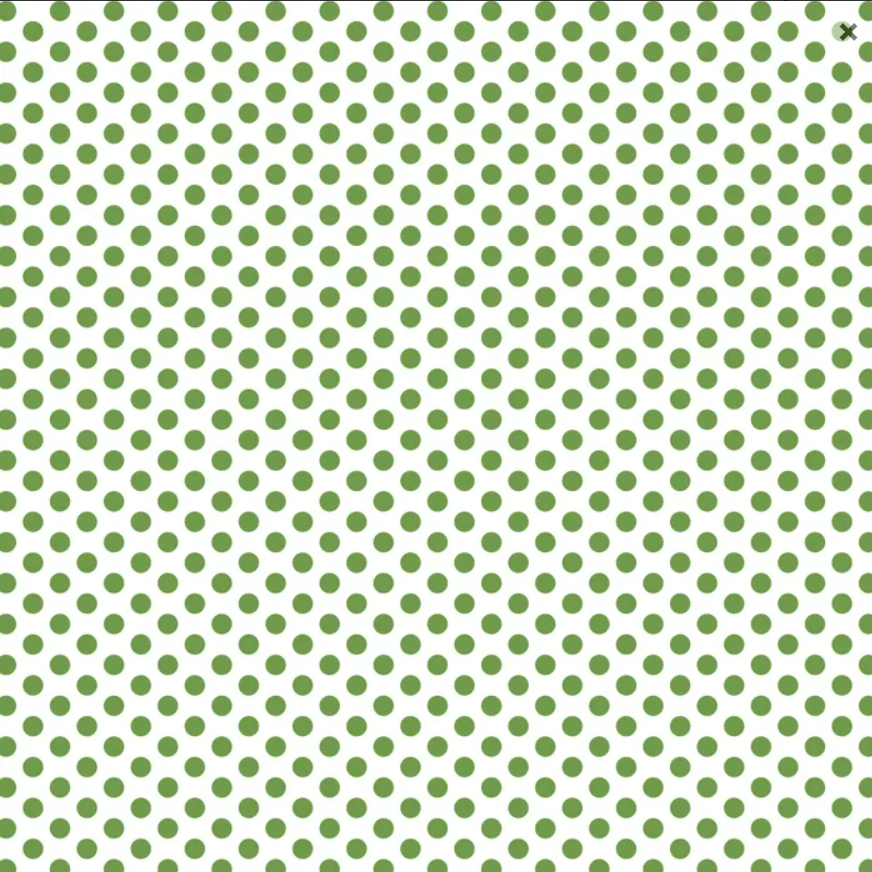 Crocodile Green Spot on White