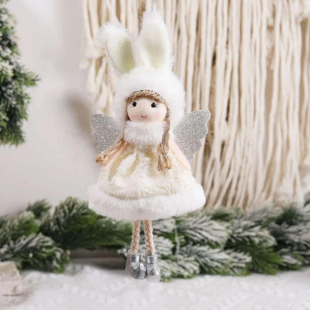 Rabbit Girl Christmas Angel Decoration