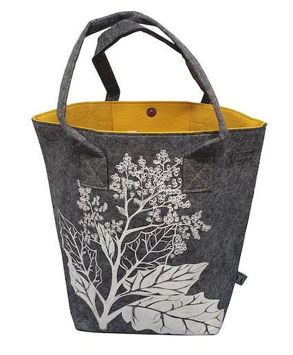 Rangiora Grey and Yellow Shoulder Tote Bag