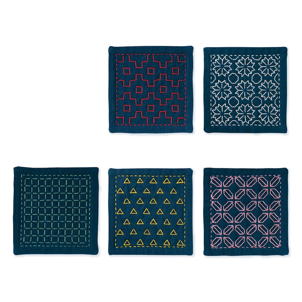 Sashiko Coaster Set Olympus SK-424