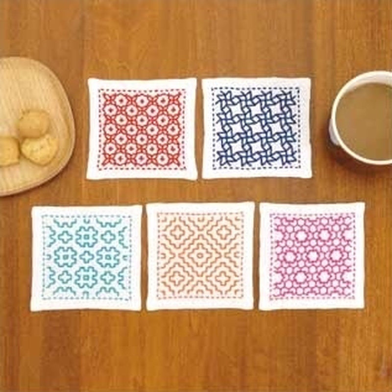 Sashiko Coaster Set Olympus SK-293