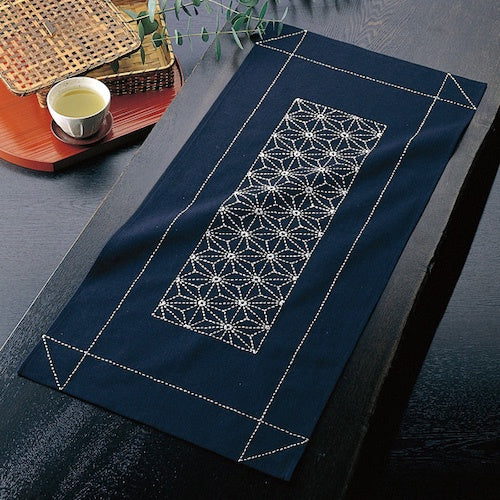 Sashiko Table Runner Olympus 170