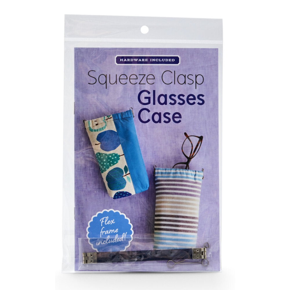 Squeeze Clasp Glasses Case Pattern and Hardware