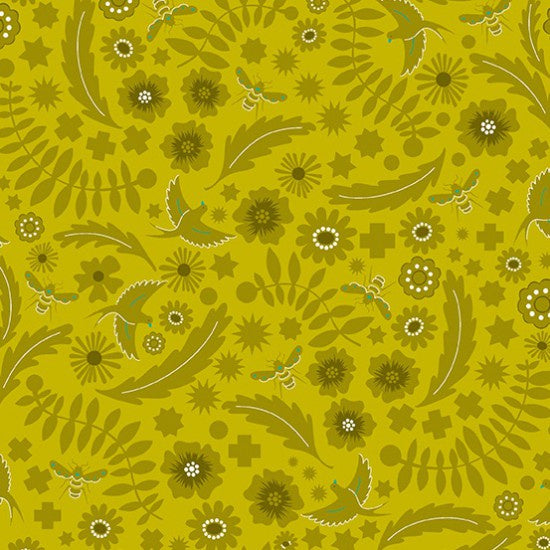 Sun Prints 2022 Meadow in Chartreuse