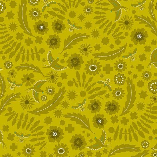 Sun Prints 2022 Meadow in Chartreuse