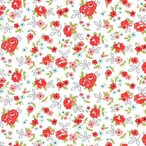 Sunday Stroll Little Floral in Red