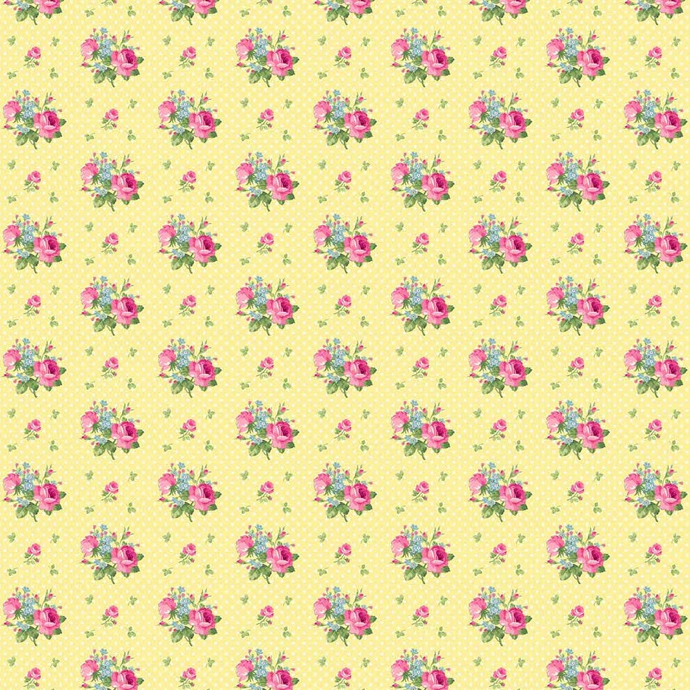 Tea for Two Small Roses in Yellow
