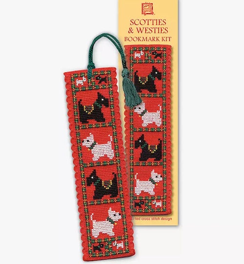 Textile Heritage - Scotties and Wastes Bookmark Cross Stitch Kit