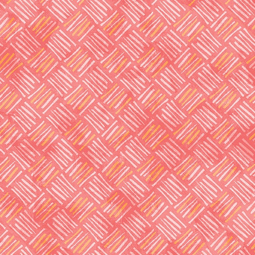 Soul Shine & Daydreams - Crosshatch in Coral - 75cm