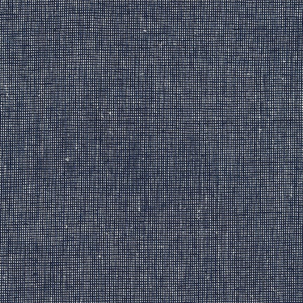 Essex Yarn Dyed Homespun Linen in Navy