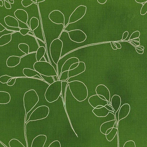 Spring Shimmer Floral in Metallic Green