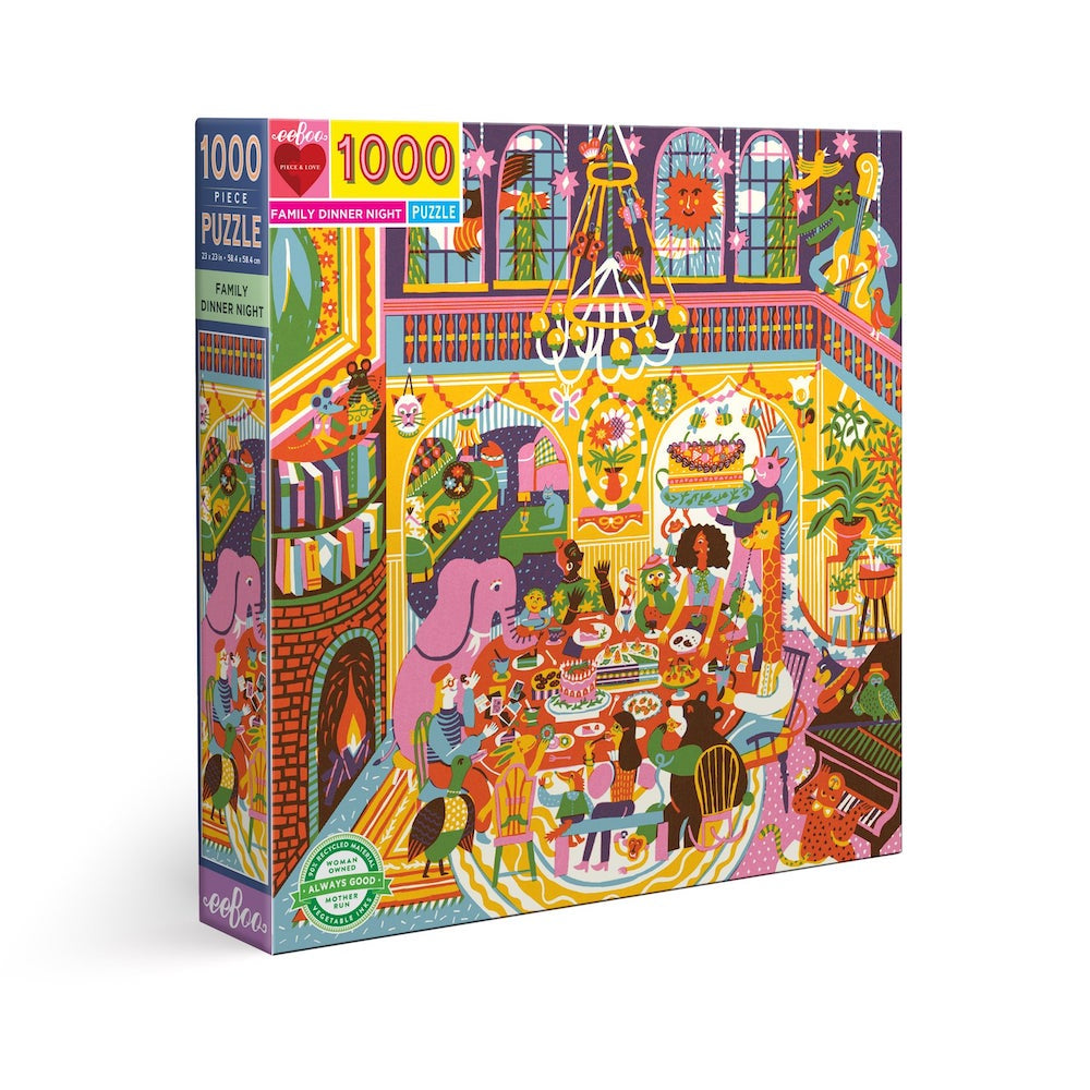 Eeboo Family Dinner Night 1000pc Puzzle