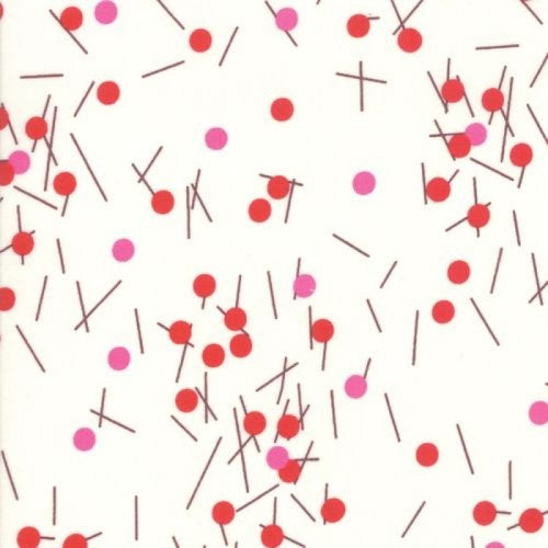 Just Red Baubles in White
