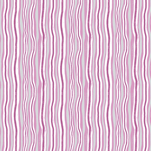 Jungle Jive Wavy Stripes in Pink