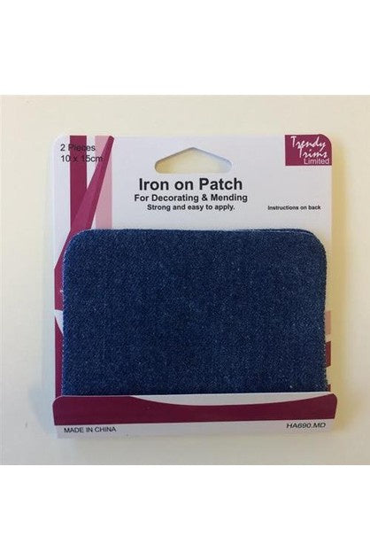 Iron-on Patches Medium Denim