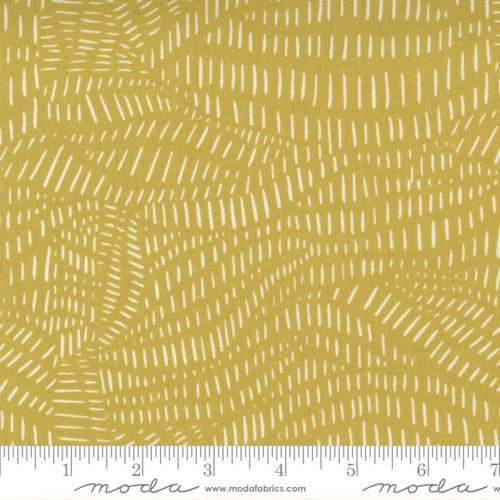 Words To Live By - Scattered Lines in Mustard
