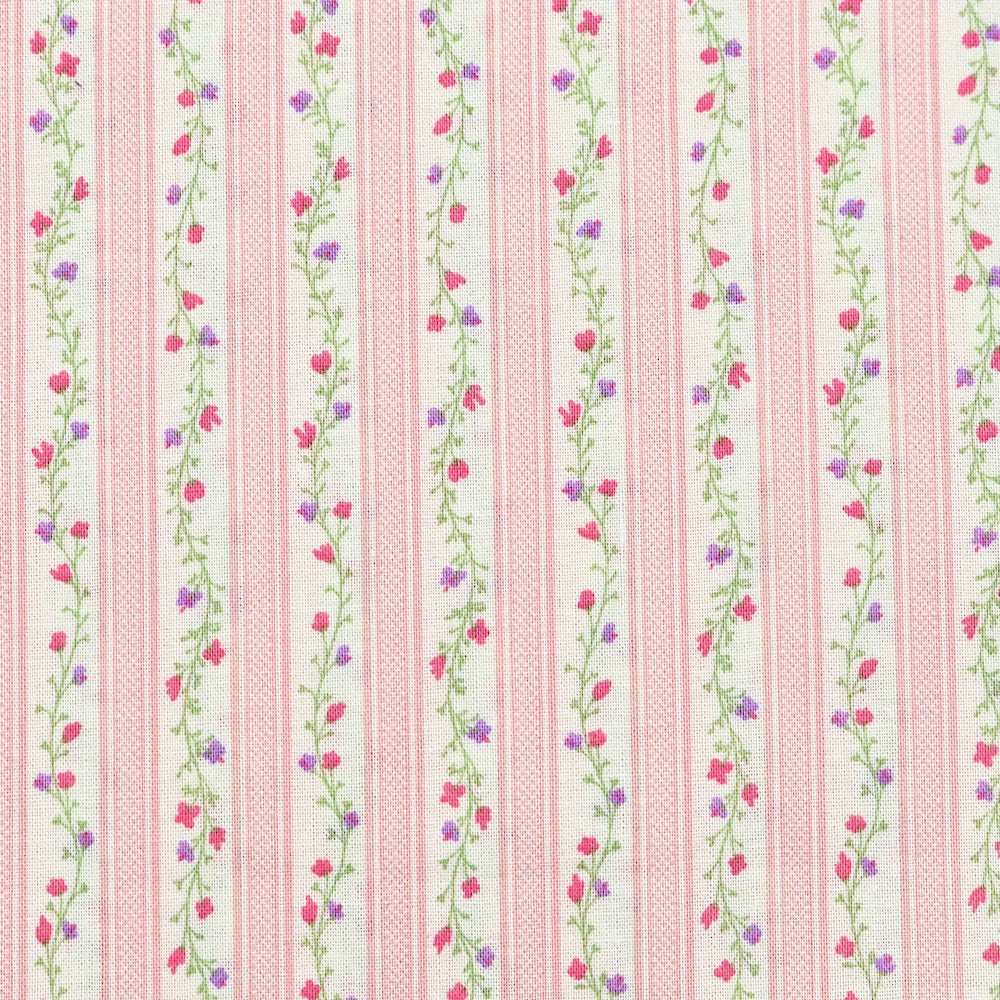 Flower Stripe in Pink