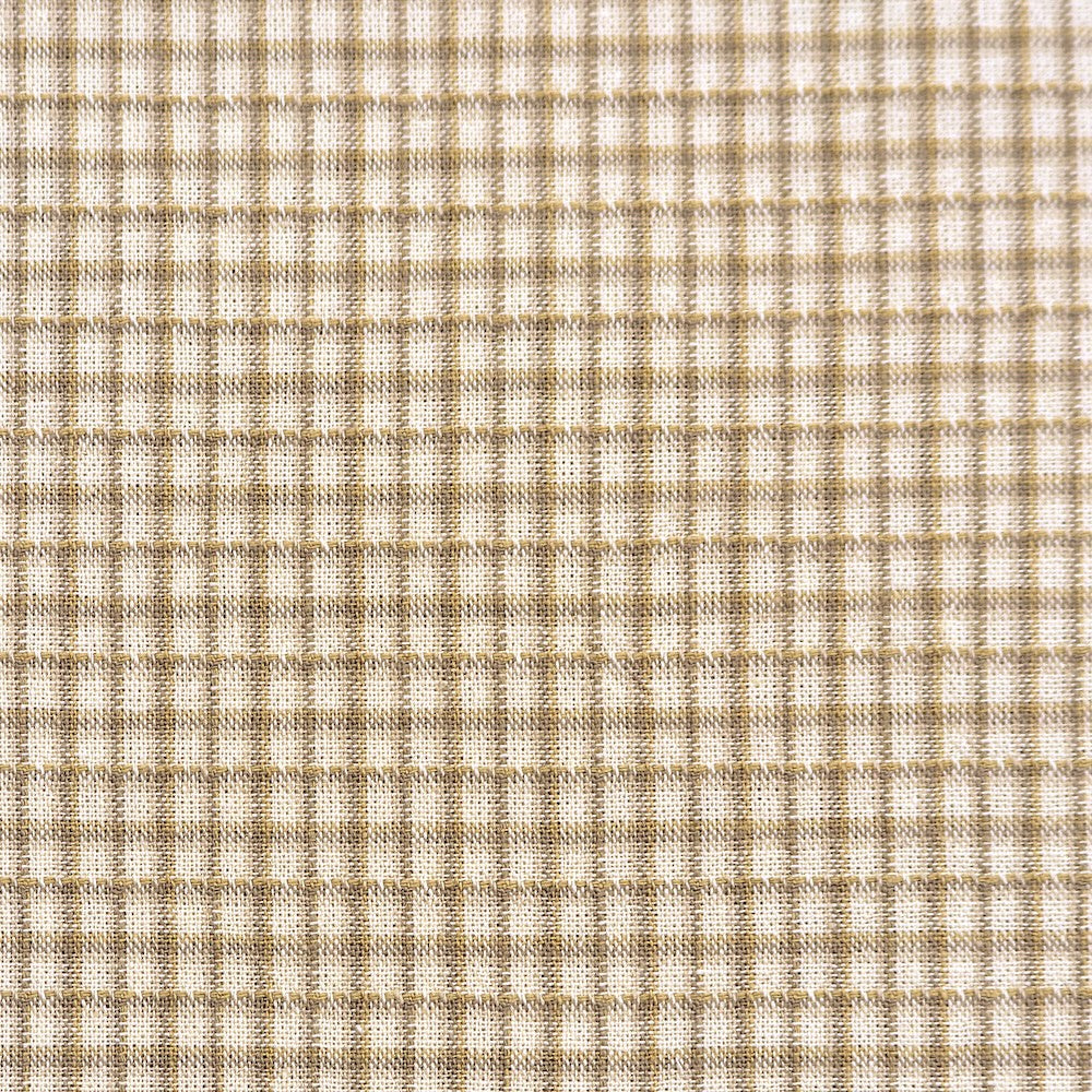 Japanese Yarn Dyed Nagoya Small Check Natural