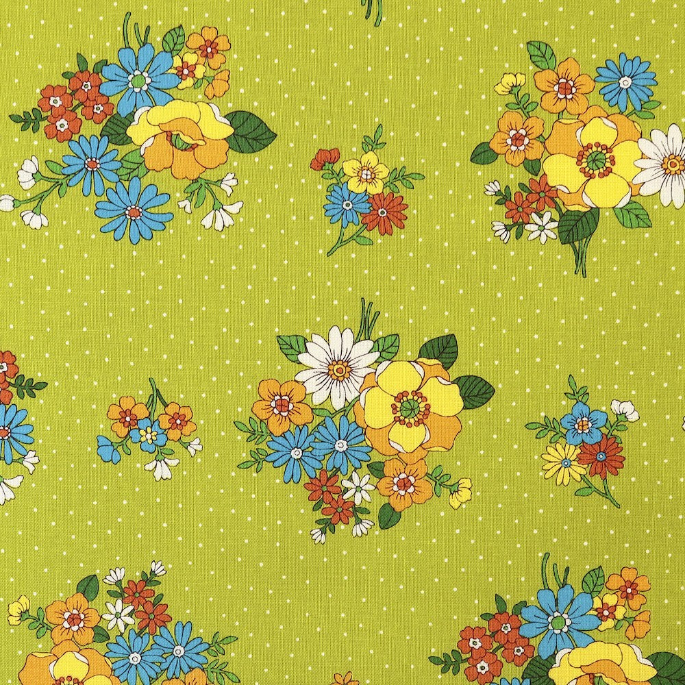 Retro Baby Posies in Green