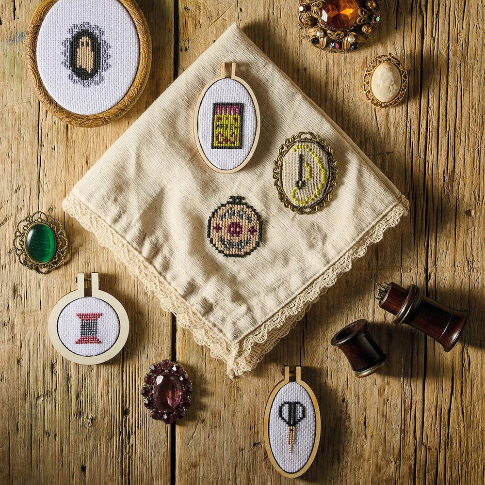 Cross Stitch Cabinet of Curiosities