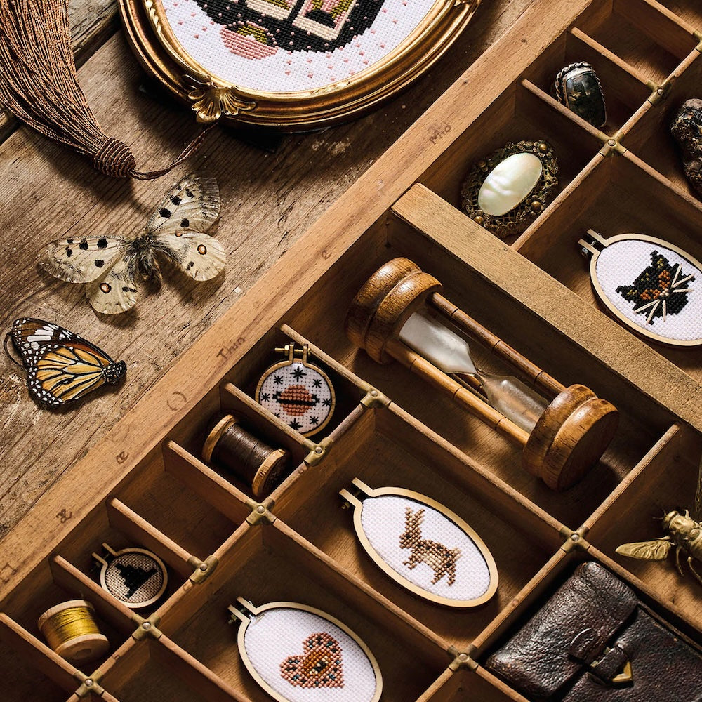 Cross Stitch Cabinet of Curiosities