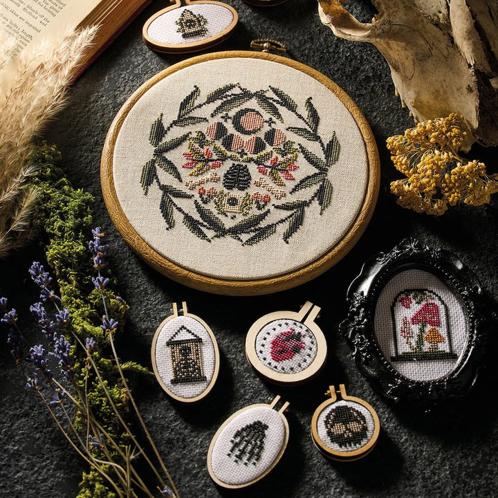 Cross Stitch Cabinet of Curiosities