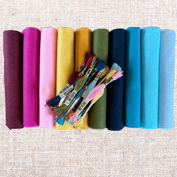 Twelve Days of Christmas Felt and Thread Bundle