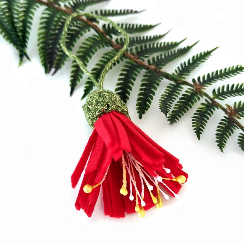 Pōhutukawa Felt Decoration