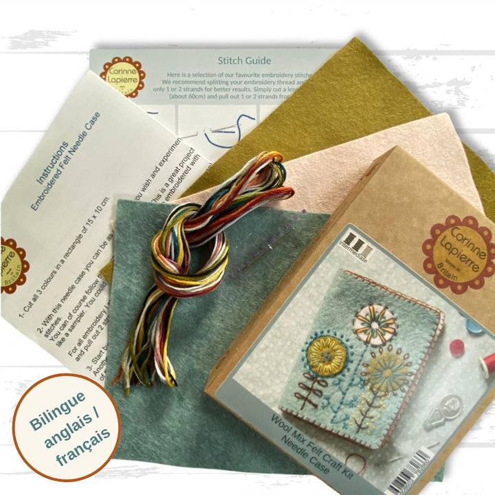 Needle Case Felt Craft Kit by Corinne Lapierre