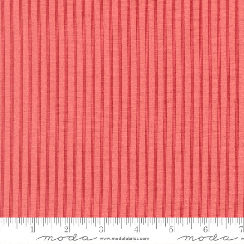 Petals and Polka Dots Stripe in Berry