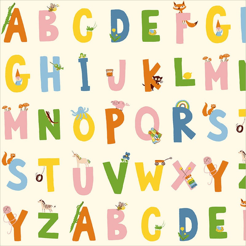 Heather Ross Favorites Alphabet in Cream