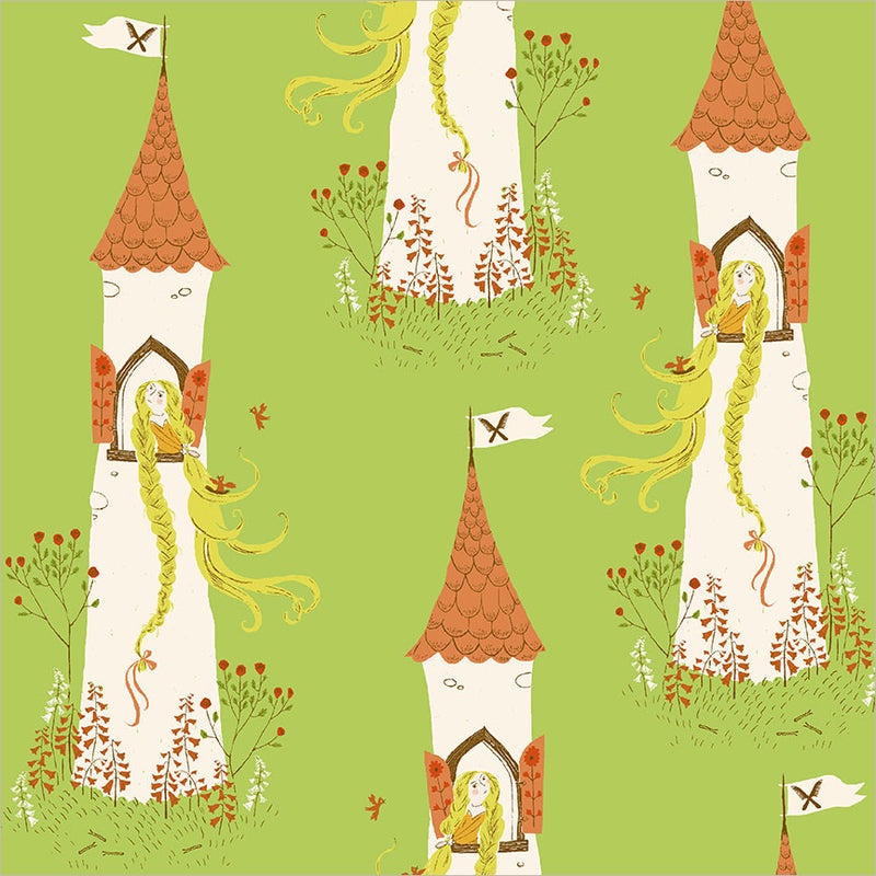 Heather Ross Favorites Rapunzel in Green