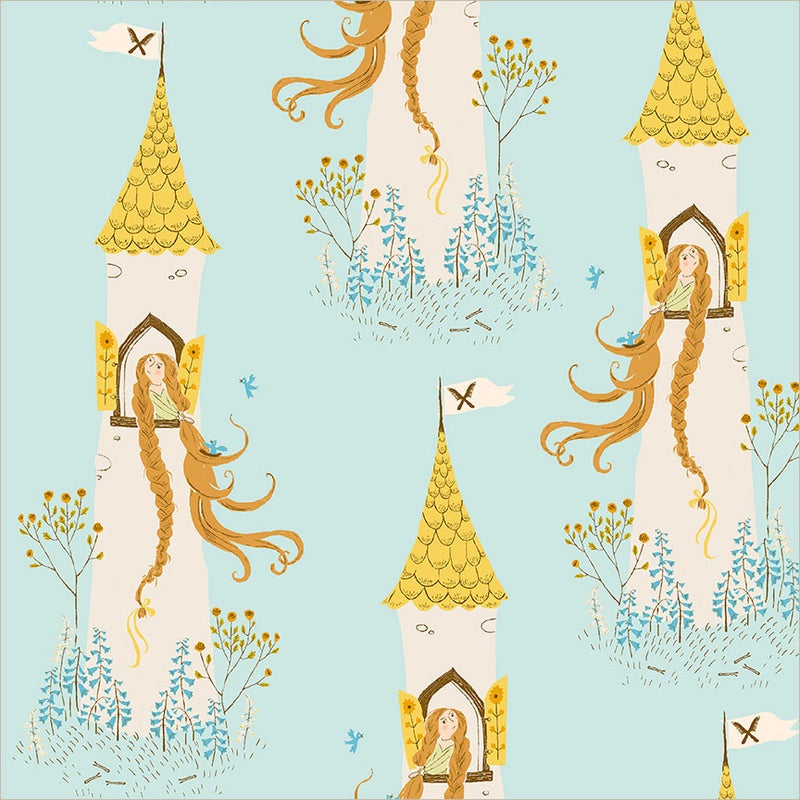 Heather Ross Favorites Rapunzel in Aqua