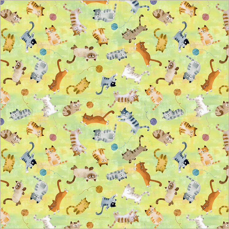 Cats Around Town - Playful Companions In Green