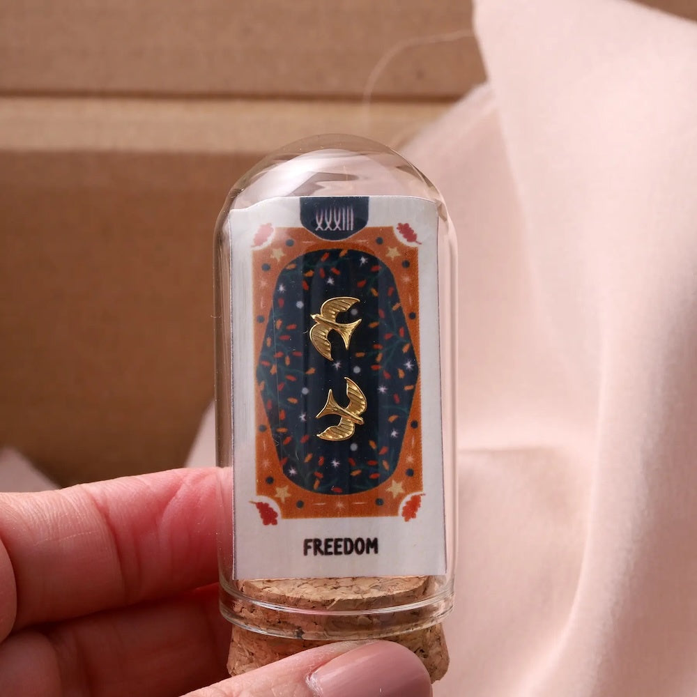 Freedom Bird Gold Earring