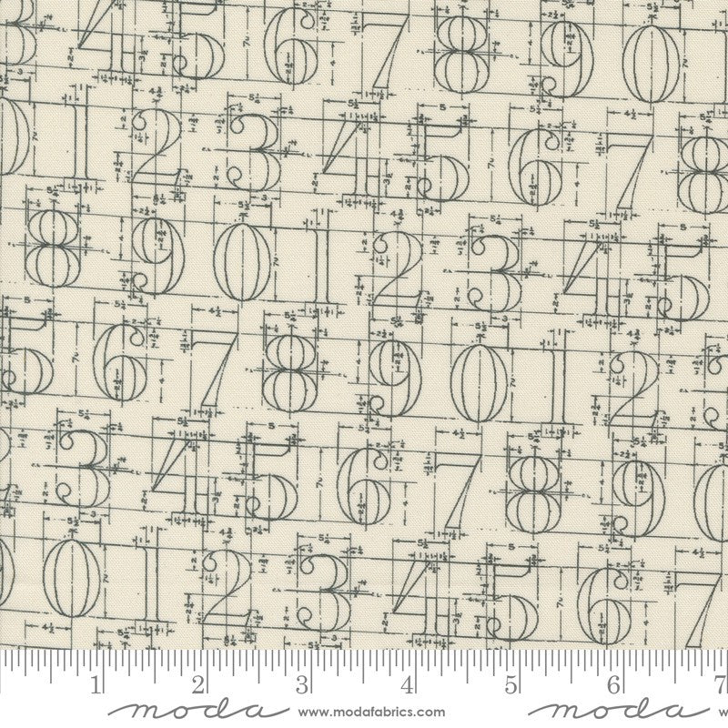 Sable & Swan Numbers in Ecru