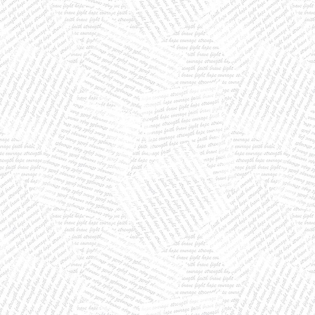 Spaced Out Script in Light Grey
