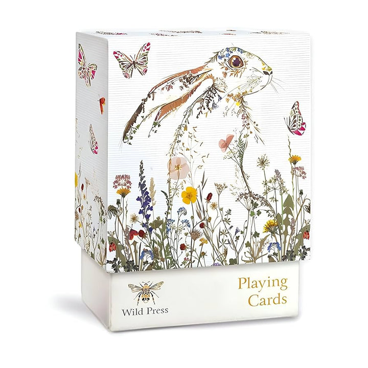 Wild Press Wildflower Hare Playing Cards