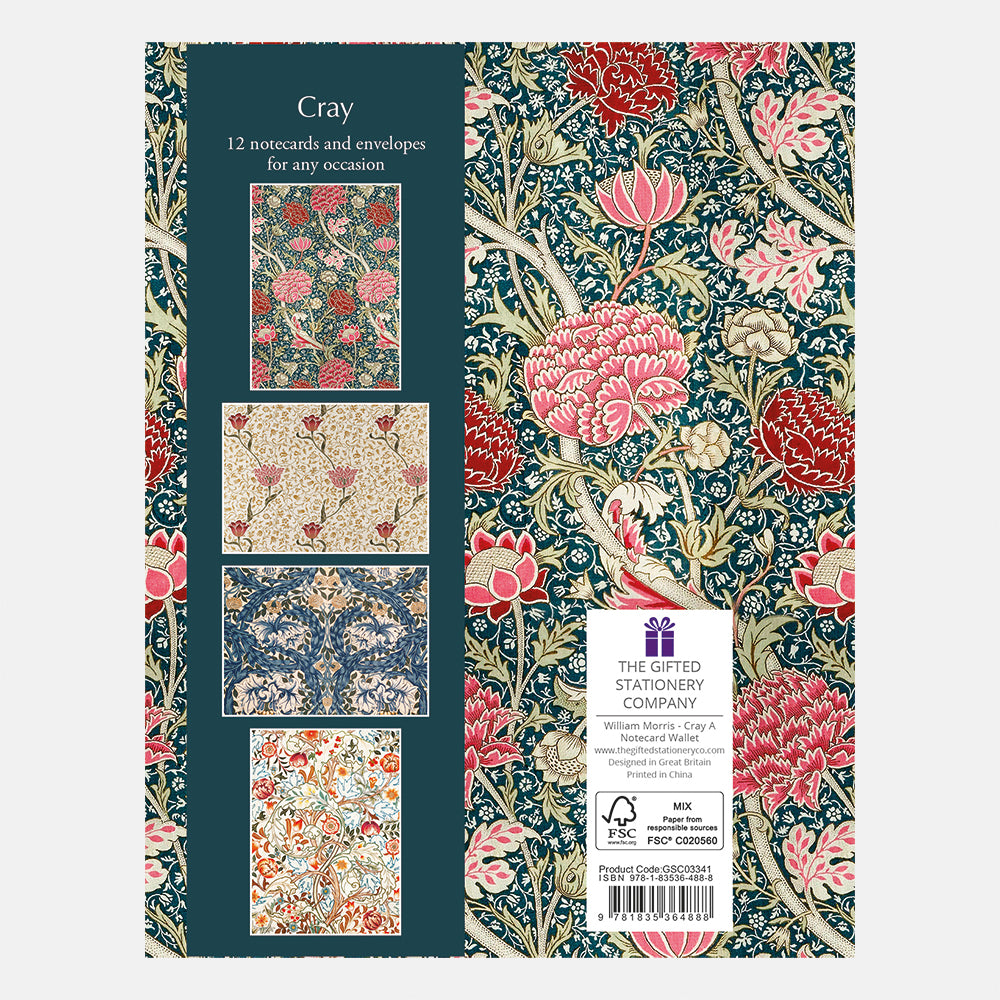 William Morris Cray Notecard Wallet