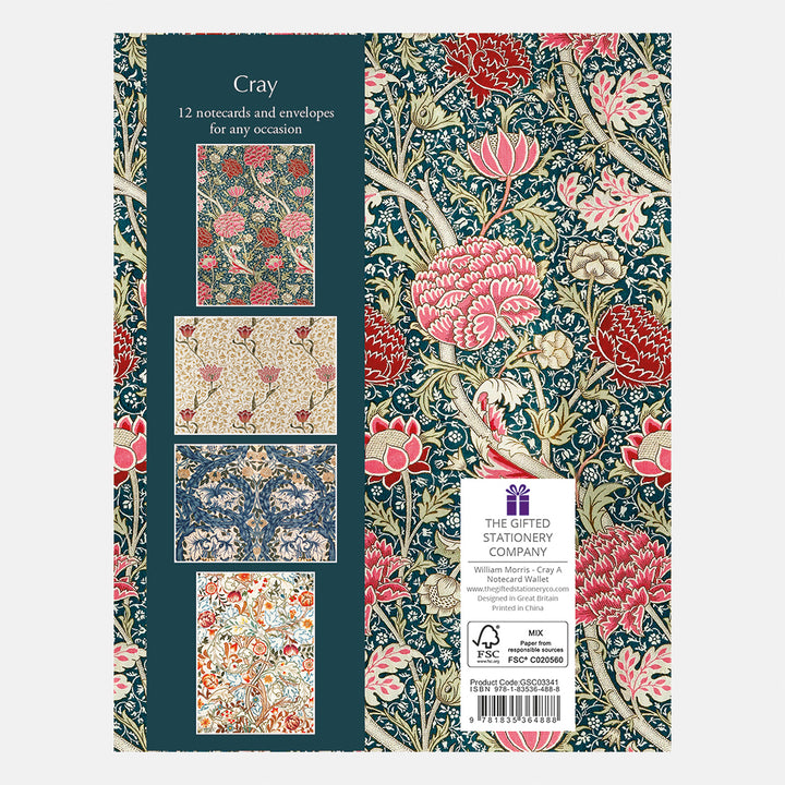 William Morris Cray Notecard Wallet
