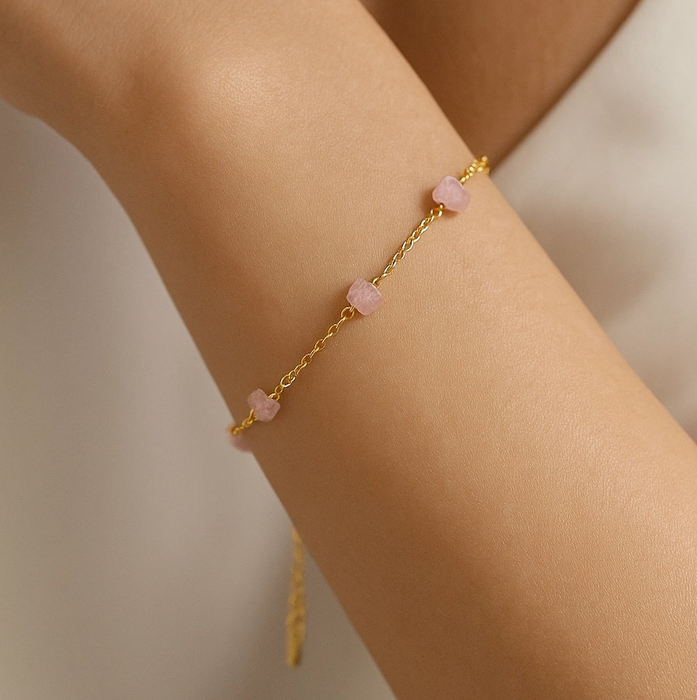 Rose Quartz Adjustable Bracelet