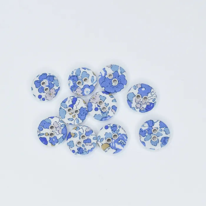 Liberty Tana Lawn Buttons Betsy Ann G (Pack of 10)