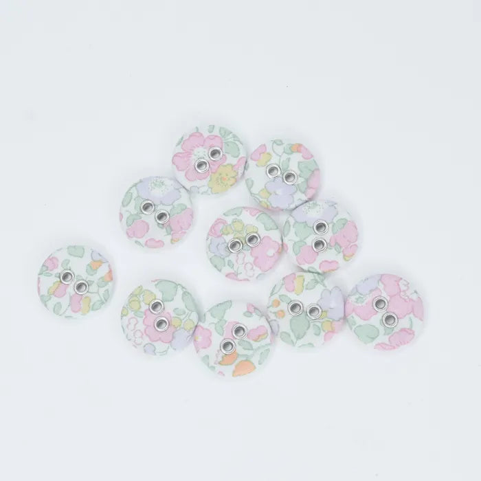 Liberty Tana Lawn Buttons Betsy Ann H  (Pack of 10)