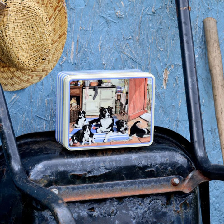 Border Collies Rectangular Tin