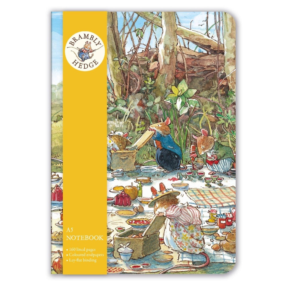Museum and Galleries Brambly Hedge Picnic Time A5 Luxury Notebook/ Journal