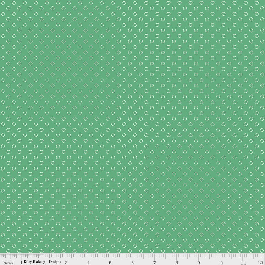 Whimsical Woodland Circle Dot in Green