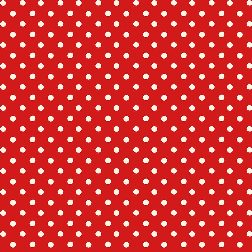 Cath Kidston Signature Collection Button Spot Red