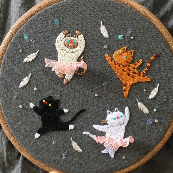 Cat Mania Embroidery