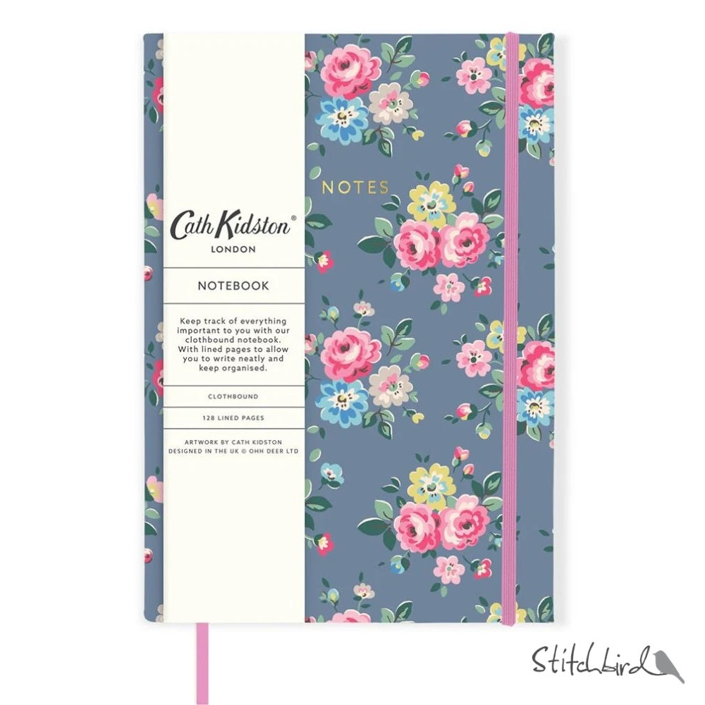 Cath Kidston Slate Grey Floral Journal