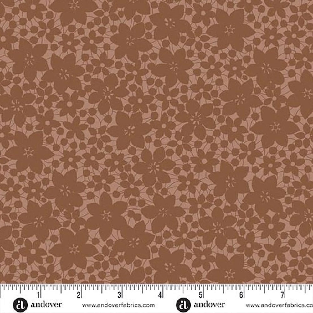 Color Me Whispered Laced Blooms in Mocha